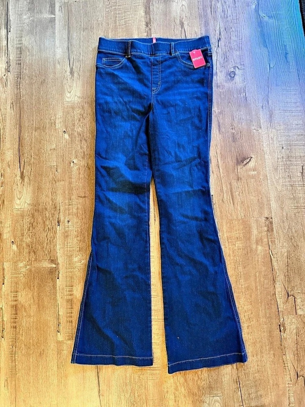 SPANX Flare Jeans in Blue Size 8 NWT